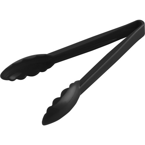 9&quot Catering Buffet Tongs Black Polycarbonate| Stalwart DA-UTITONG9