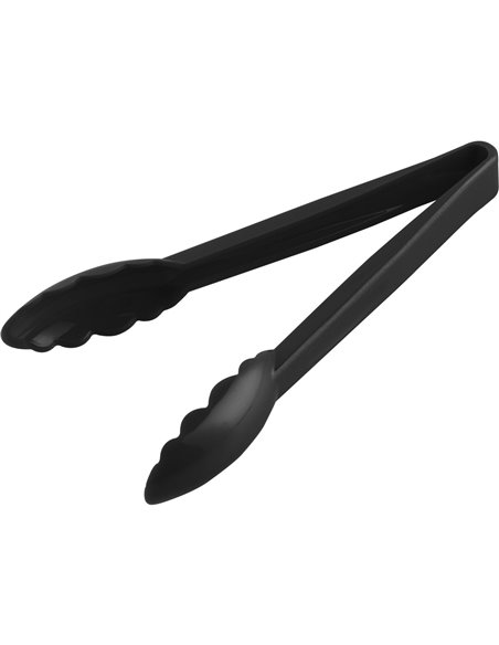 9&quot Catering Buffet Tongs Black Polycarbonate| Stalwart DA-UTITONG9