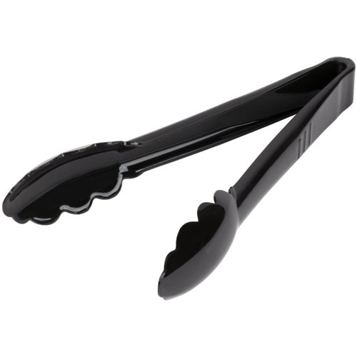 9&quot Catering Buffet Tongs Black Polycarbonate| Stalwart DA-UTITONG9
