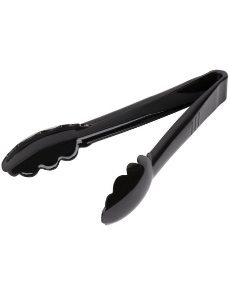 9&quot Catering Buffet Tongs Black Polycarbonate| Stalwart DA-UTITONG9