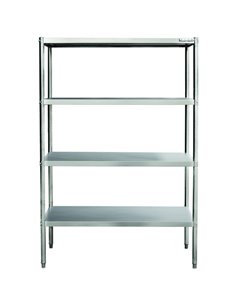 Professional Heavy Duty Shelving Unit Stainless steel Width 2000mm Depth 500mm 4 shelves | Stalwart DA-VS2050S4