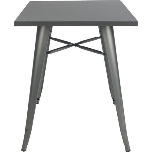 Bistro Table Steel Gun Metal 800x800mm Indoors | Stalwart DA-GSTB00130GM