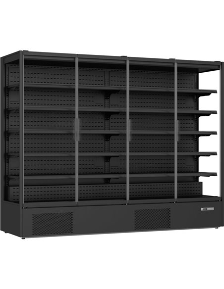 Commercial Four Door Display Merchandiser Fridge 1529 litres | Stalwart DA-MULTI166GLASS