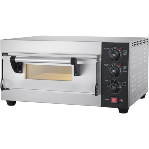 Commercial Pizza oven Electric 1 chamber 400x400mm 350°C Mechanical controls 2.6kW 230V | Stalwart DA-PS441