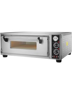 Commercial Pizza oven Electric 1 chamber 500x500 350°C Mechanical controls 4.2kW 220V | Stalwart DA-BSD101500500