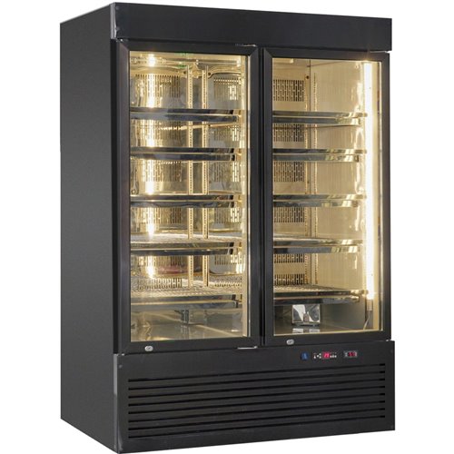 Professional Meat Dry Ageing Maturing Refrigerator Double Door 1000lt Black | Stalwart DA-RB1220B