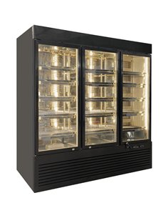 Professional Meat Dry Ageing Maturing Refrigerator Triple Door 1500lt Black | Stalwart DA-RB1860B