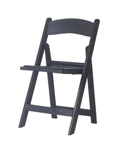 Folding Chair Black Vinyl Seat | Stalwart DA-GS60501