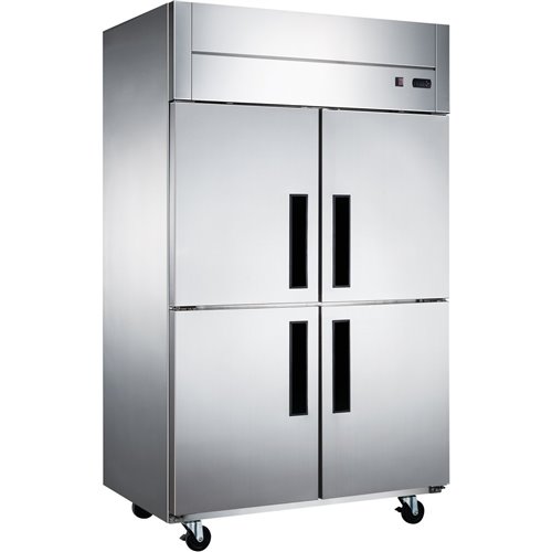 Commercial Freezer Stainless Steel Upright cabinet 2 split doors 1200 litre Fan cooling | Stalwart DA-D10DF