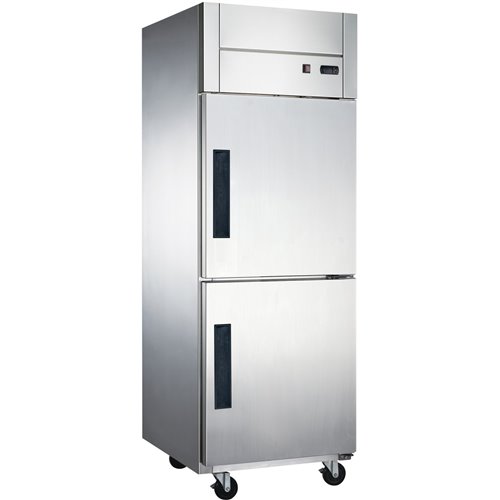 Commercial Freezer Stainless Steel Upright cabinet Split door 600 litre Fan cooling | Stalwart DA-D06DF