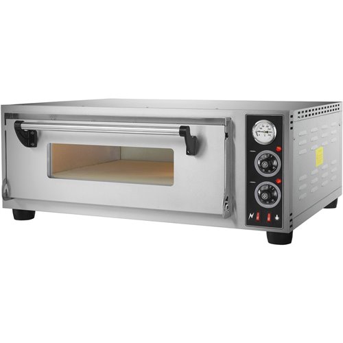 Commercial Pizza oven Electric 1 chamber 610x610mm 350°C Mechanical controls 4.2kW 220V | Stalwart DA-BSD101610610
