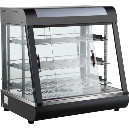 Commercial Heated showcase food warmer 660mm Width Countertop | Stalwart DA-HW601