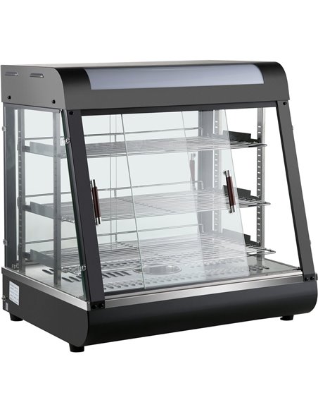 Commercial Heated showcase food warmer 660mm Width Countertop | Stalwart DA-HW601