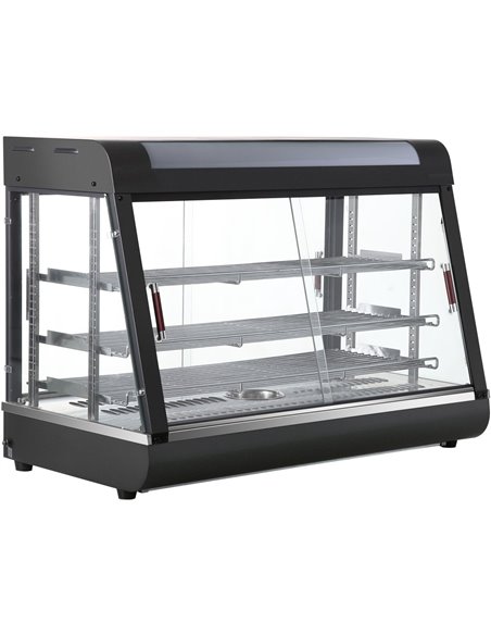 Commercial Heated showcase food warmer 900mm Width Countertop | Stalwart DA-HW602