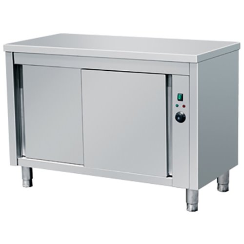 Professional Heated Cupboard Stainless steel Sliding doors Width 1400mm Depth 600mm | Stalwart DA-VTC146W