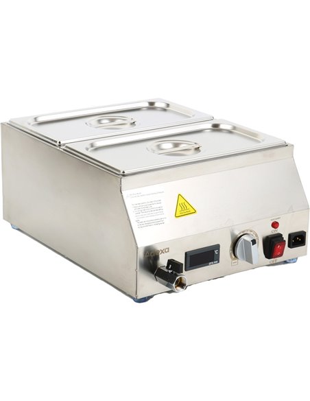 Commercial Chocolate Melter - Chocolate tempering machine 2xGN1/3 | Stalwart DA-WH7012