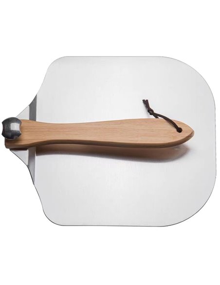 12&quot Pizza Peel Square Folding Wooden handle Aluminium | Stalwart DA-PRX12