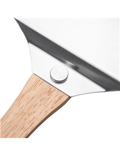 12&quot Pizza Peel Square Folding Wooden handle Aluminium | Stalwart DA-PRX12 2