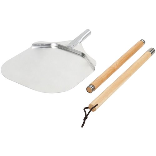 Pizza Peel 12'' square Wood handle Length 88cm | Stalwart DA-SPRX8812
