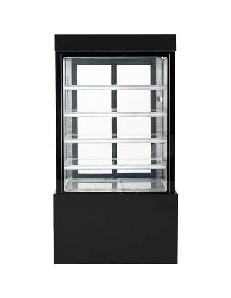 Cake counter 1000x740x1900mm 4 shelves LED Black | Stalwart DA-GN1000SMBLACK