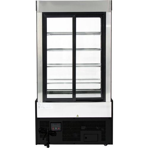 Cake counter 1200x740x1900mm 4 shelves LED Black | Stalwart DA-GN1200SMBLACK