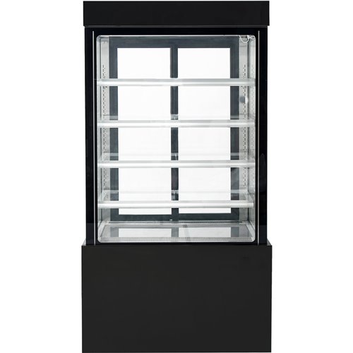 Cake counter 1500x740x1900mm 4 shelves LED Black | Stalwart DA-GN1500SMBLACK