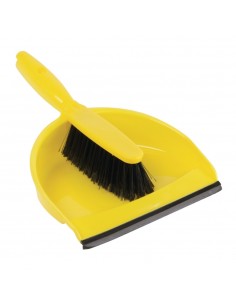 Jantex Soft Dustpan & Brush Set Yellow
