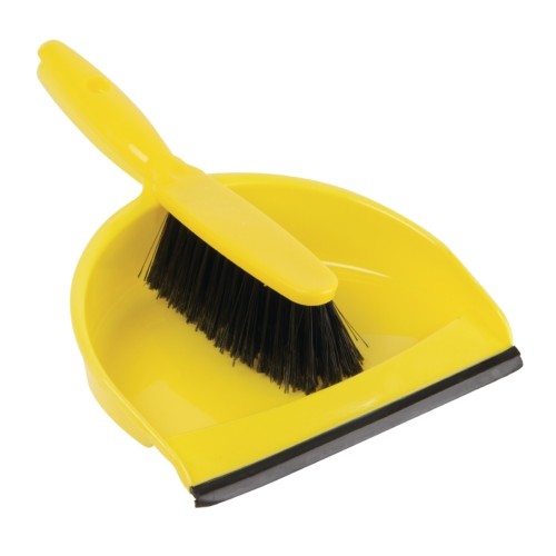 Jantex Soft Dustpan & Brush Set Yellow