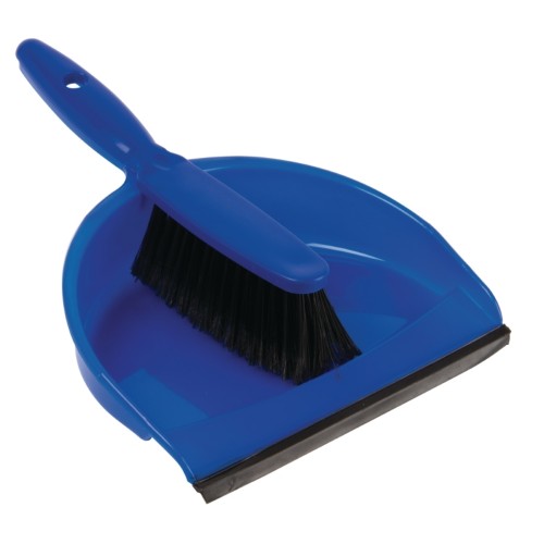 Jantex Soft Dustpan & Brush Set Blue