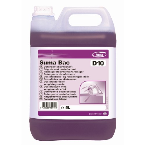 Suma Bac D10 Cleaner and Sanitiser 5Ltr