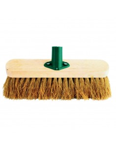 Jantex Wooden Broom Head Soft Coco 12in