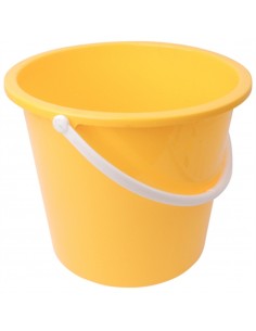 Jantex Round Plastic Bucket Yellow 10Ltr