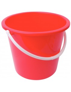 Jantex Round Plastic Bucket Red 10Ltr
