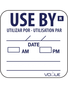1" Use By Labels
