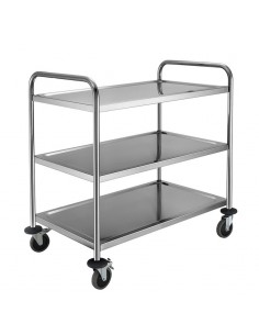 Vogue 3 Tier Clearing Trolley Small  82(H)x 64(W)x 32(D)mm