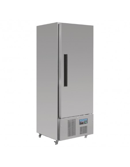 Polar Single Door Slimline Fridge Stainless Steel 440Ltr