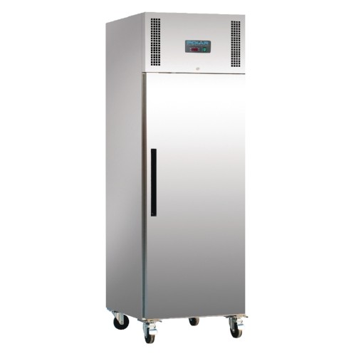 Polar Heavy Duty Single Door Freezer Stainless Steel 600Ltr