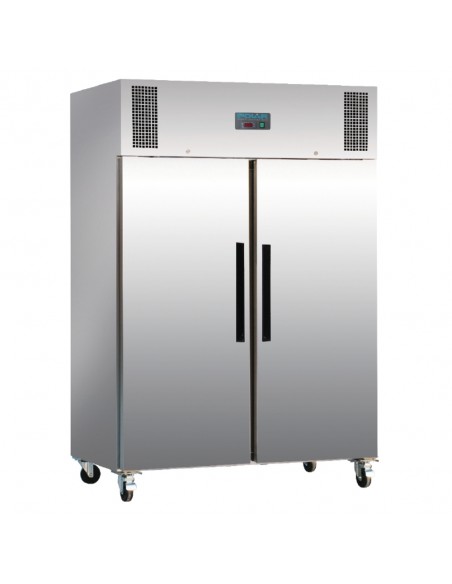 Polar Double Door Fridge Stainless Steel 1200Ltr