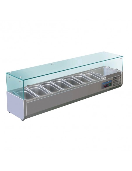 Polar Refrigerated Counter Top Servery Prep Unit 7x 1/4GN