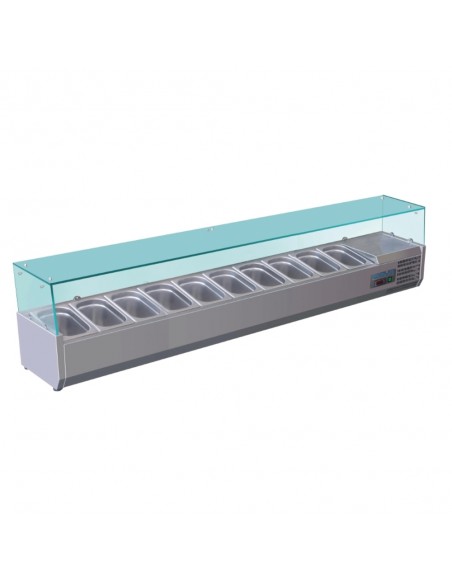 Polar Refrigerated Counter Top Servery Prep Unit  10x 1/4GN