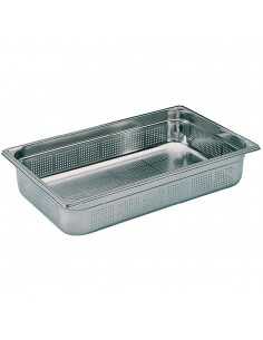 Bourgeat Stainless Steel Perforated 1/1 Gastronorm Pan 100mm