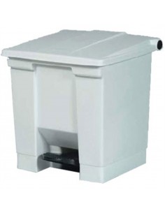 Rubbermaid White Step-On Container 30.5Ltr