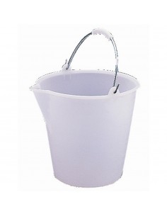 Jantex Heavy Duty Plastic Bucket White 12Ltr