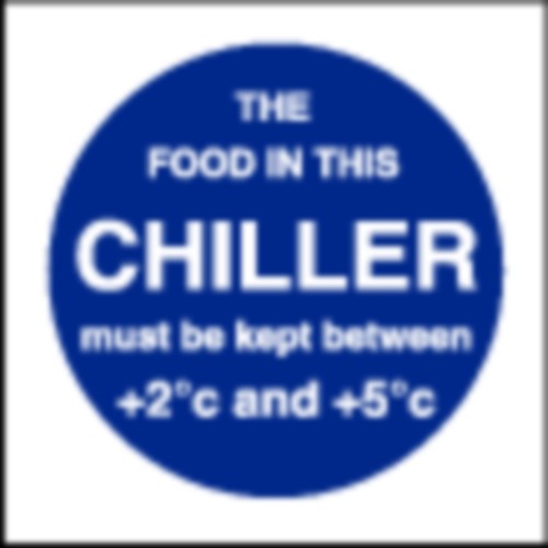 Food In This Chiller Sign