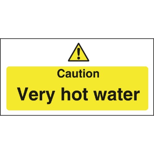 Caution Very Hot Water Sign