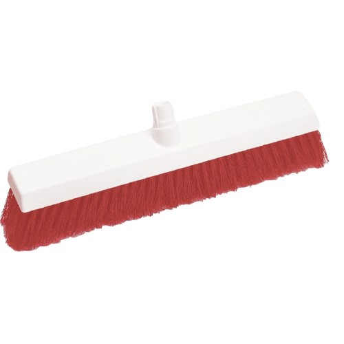 SYR Hygiene Broom Head Soft Bristle Red