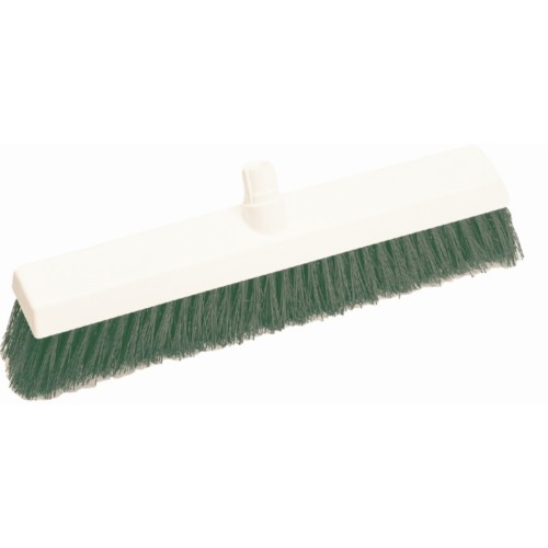 SYR Hygiene Broom Head Soft Bristle Green