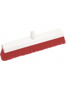 SYR Hygiene Broom Head Stiff Bristle Red