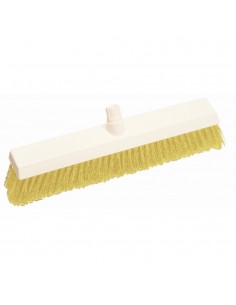 SYR Hygiene Broom Head Stiff Bristle Yellow