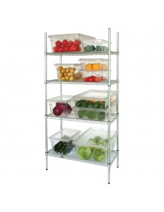 4 Tier Wire Shelving Kit 915x 457mm